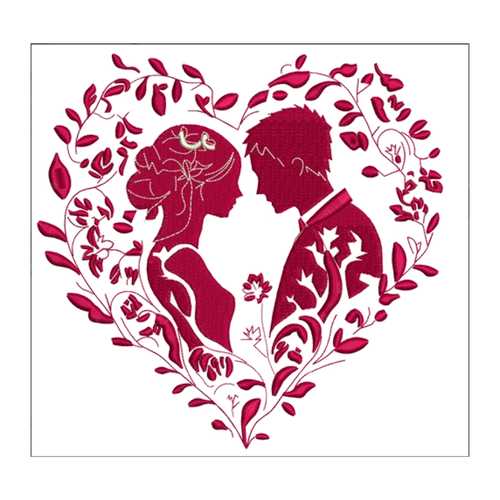 Couple in heart